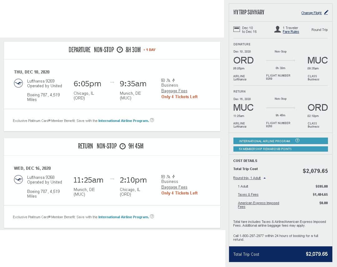 New Business Class Fares from All Over the U.S. to Germany for December ...